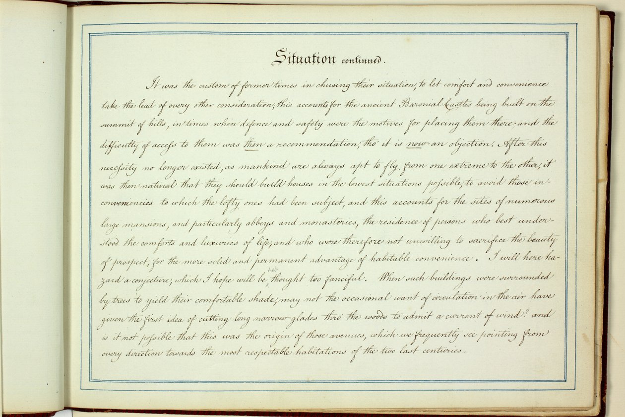 Livre rouge : Welbeck - Humphry Repton