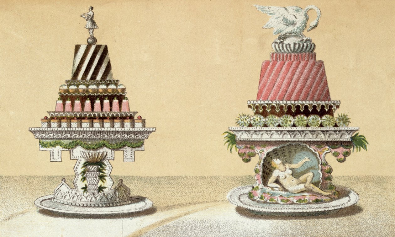 Conception pour la présentation de Charlottes à la Reine & Pain de Framboises à la Leda, illustration d