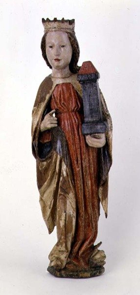 Sainte Barbe, de Kassa, 1450-60 - Hungarian School