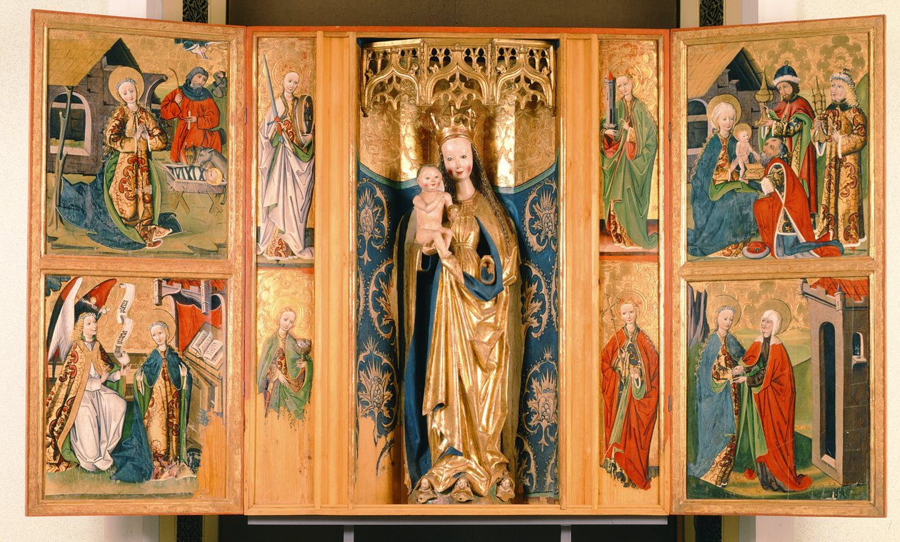 Le Retable de la Vierge Marie de Szepeshely, vers 1480 - Hungarian School