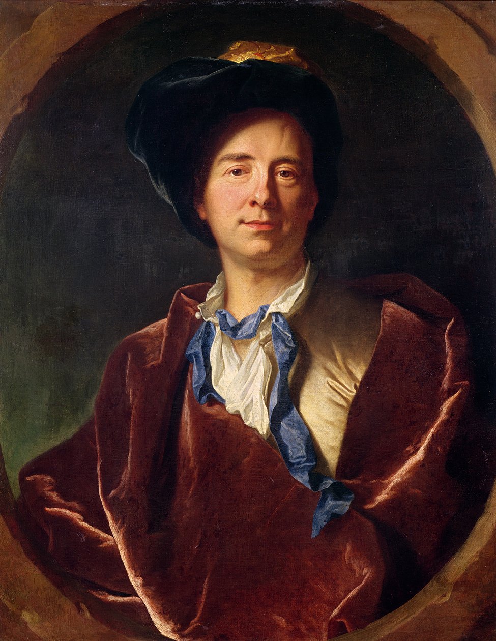 Portrait de Bernard le Bovier de Fontenelle (1657-1757) - Hyacinthe Francois Rigaud