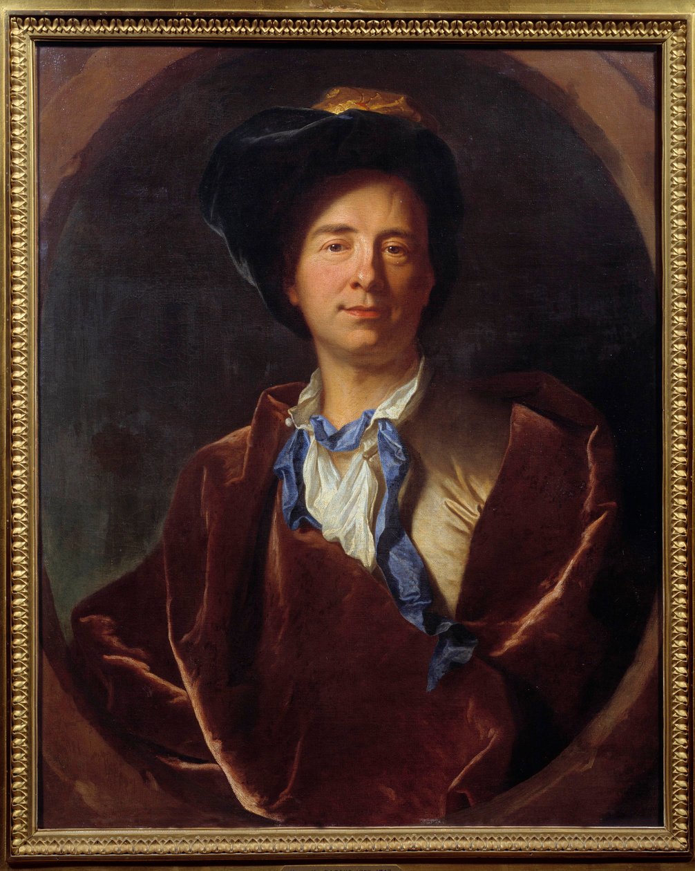 Portrait de Bernard Le Bouyer (Le Bovier) de Fontenelle (1657-1757), écrivain français - Hyacinthe Francois Rigaud
