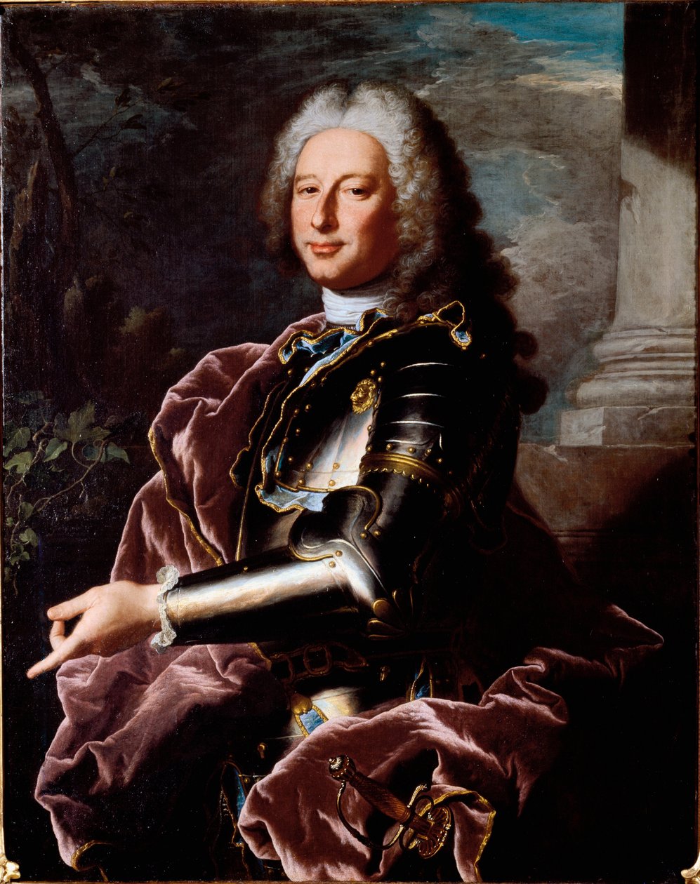 Portrait de Giovanni Francesco II Brignole Sale, Doge de Gênes et ambassadeur de la République de Gênes en France sous Louis XV - Hyacinthe Francois Rigaud