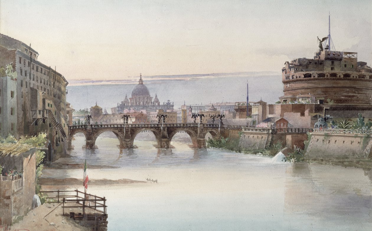 Vue de Rome, 1860 - I. Martin