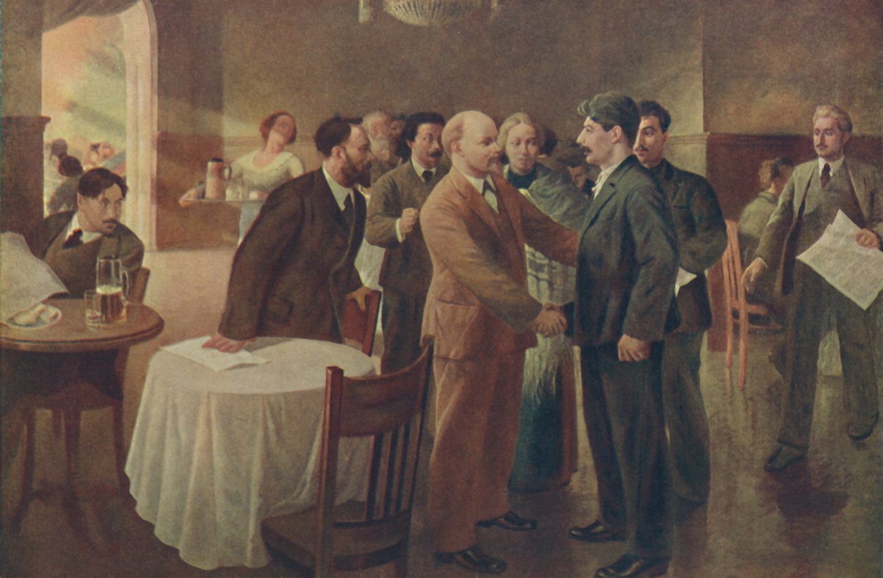 Première rencontre de Lénine et Staline, Tammerfors Finlande, décembre 1905, 1939 - I Vepkhvadze