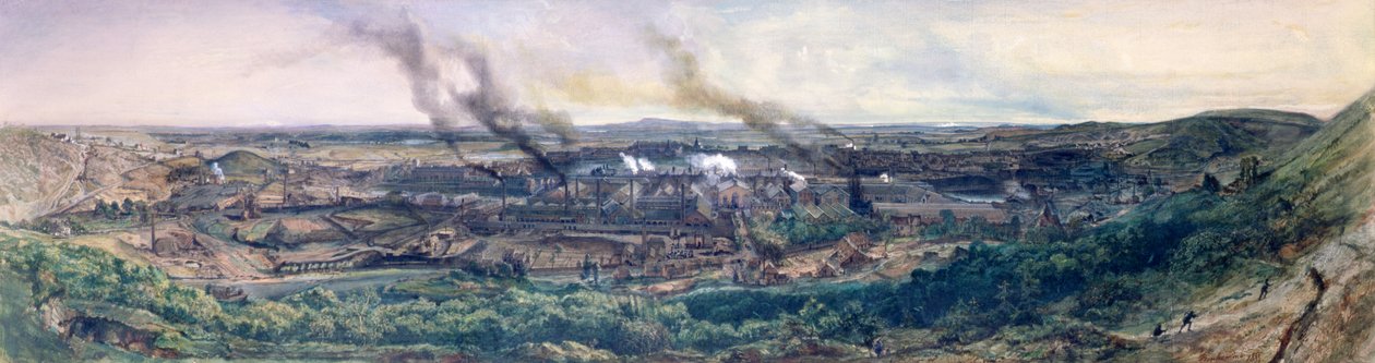 Usines au Creusot en 1848, 1855 - Ignace Francois Bonhomme