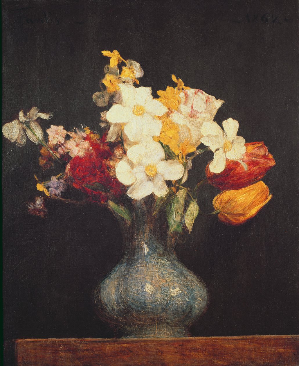 Narcisses et tulipes, 1862 - Ignace Henri Jean Fantin Latour