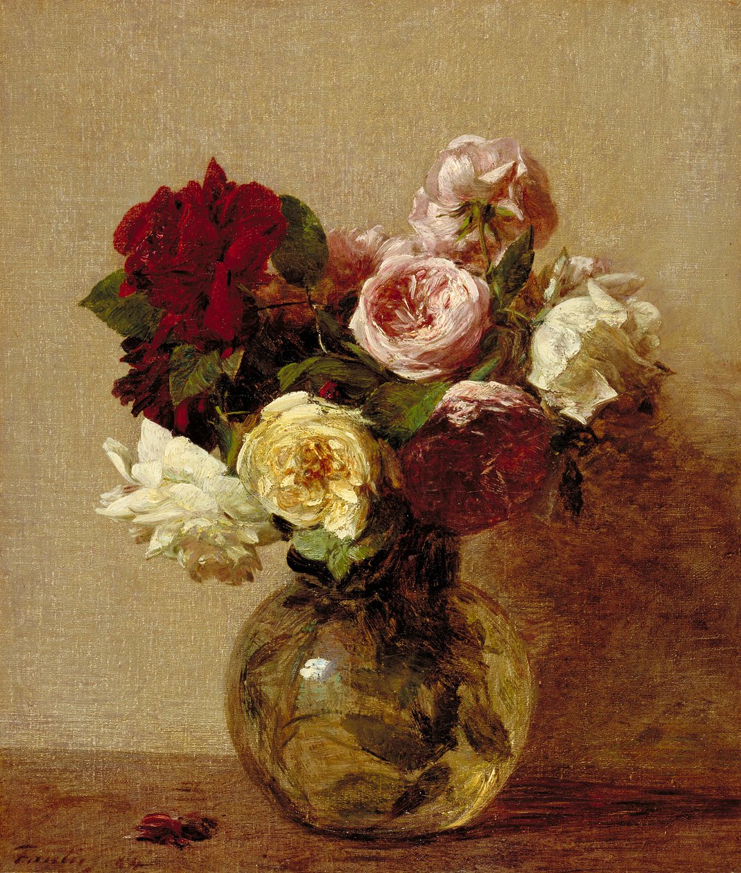 Roses, 1884 - Ignace Henri Jean Fantin Latour