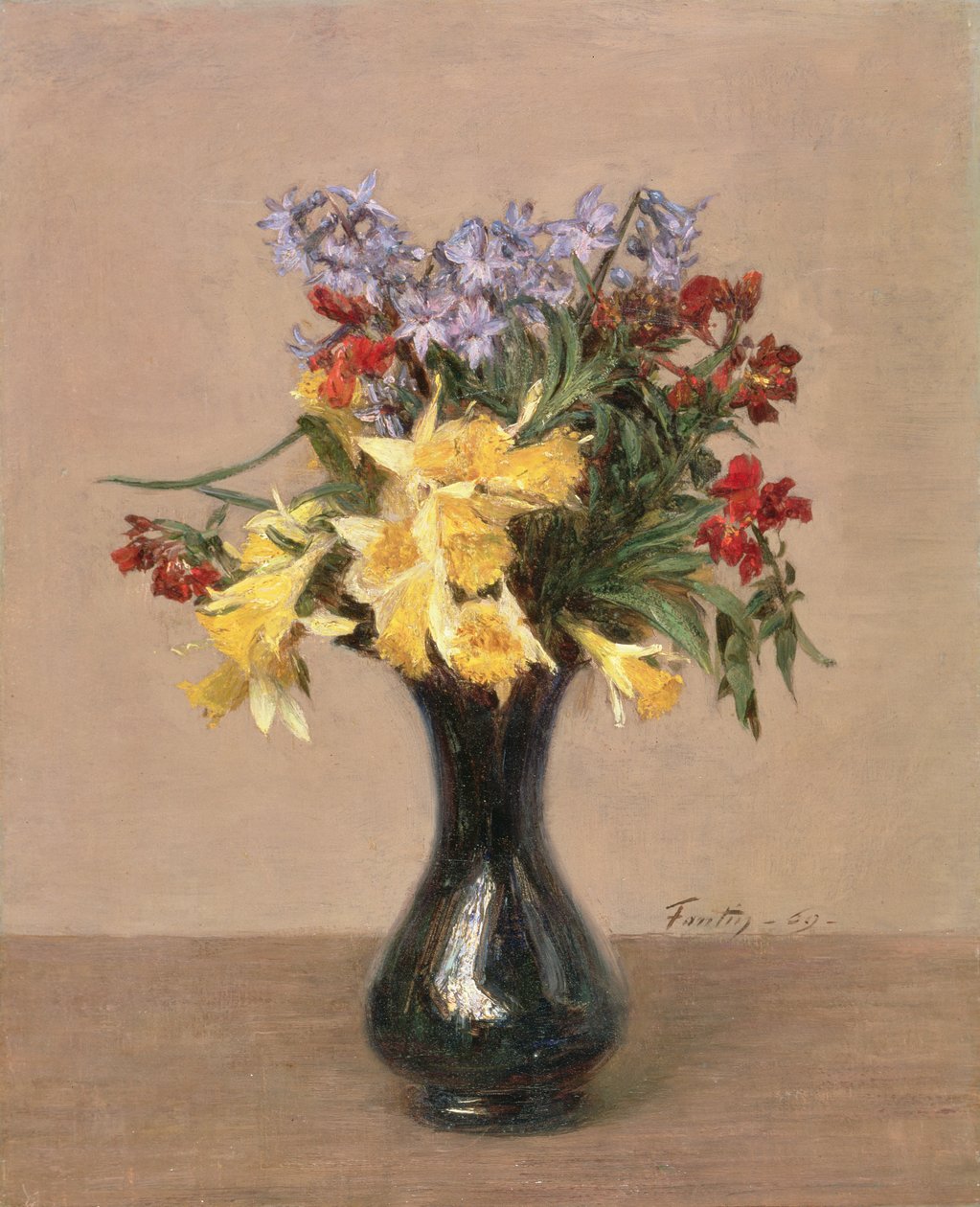 Fleurs de printemps, 1869 - Ignace Henri Jean Fantin Latour