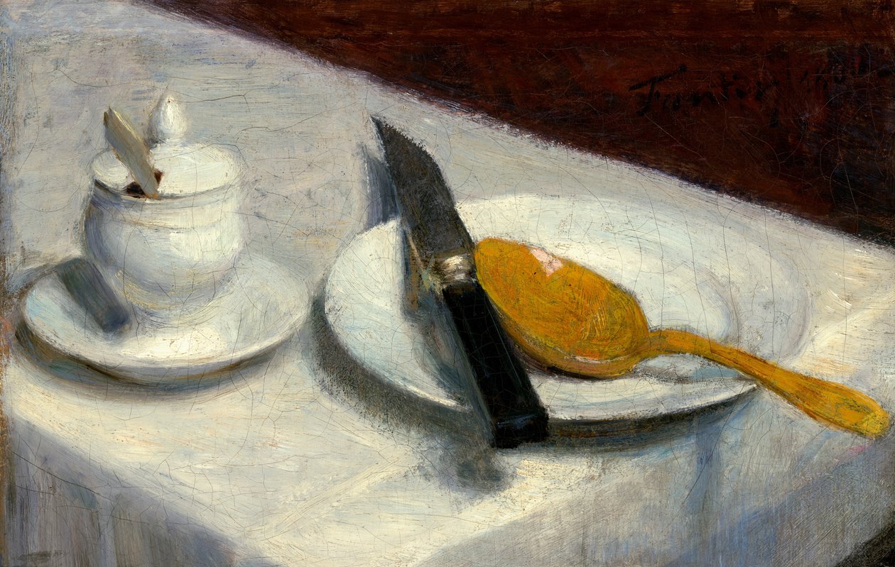 Nature morte avec pot de moutarde - Ignace Henri Jean Fantin Latour