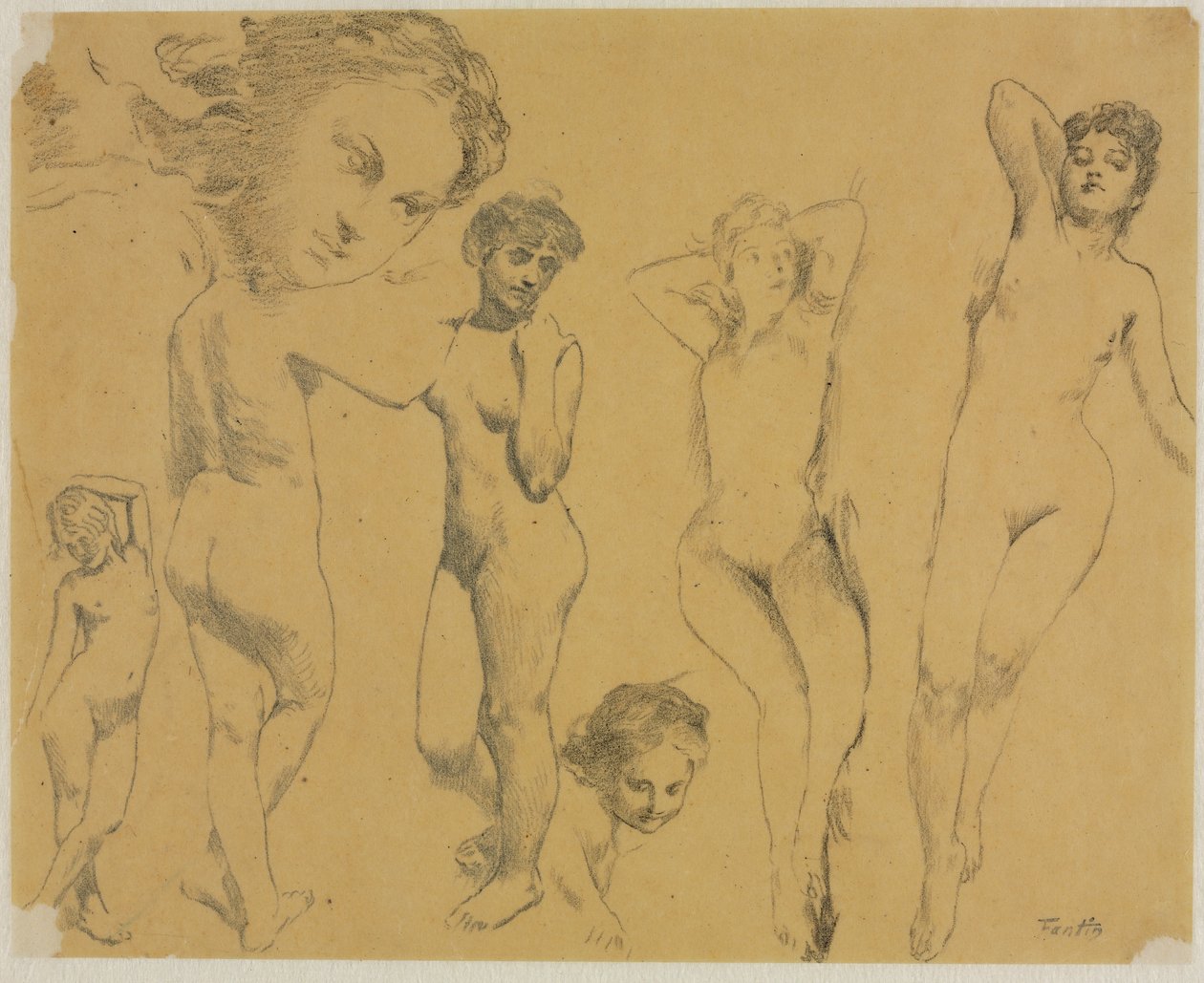 Études de nus féminins, vers 1895 - Ignace Henri Jean Fantin Latour