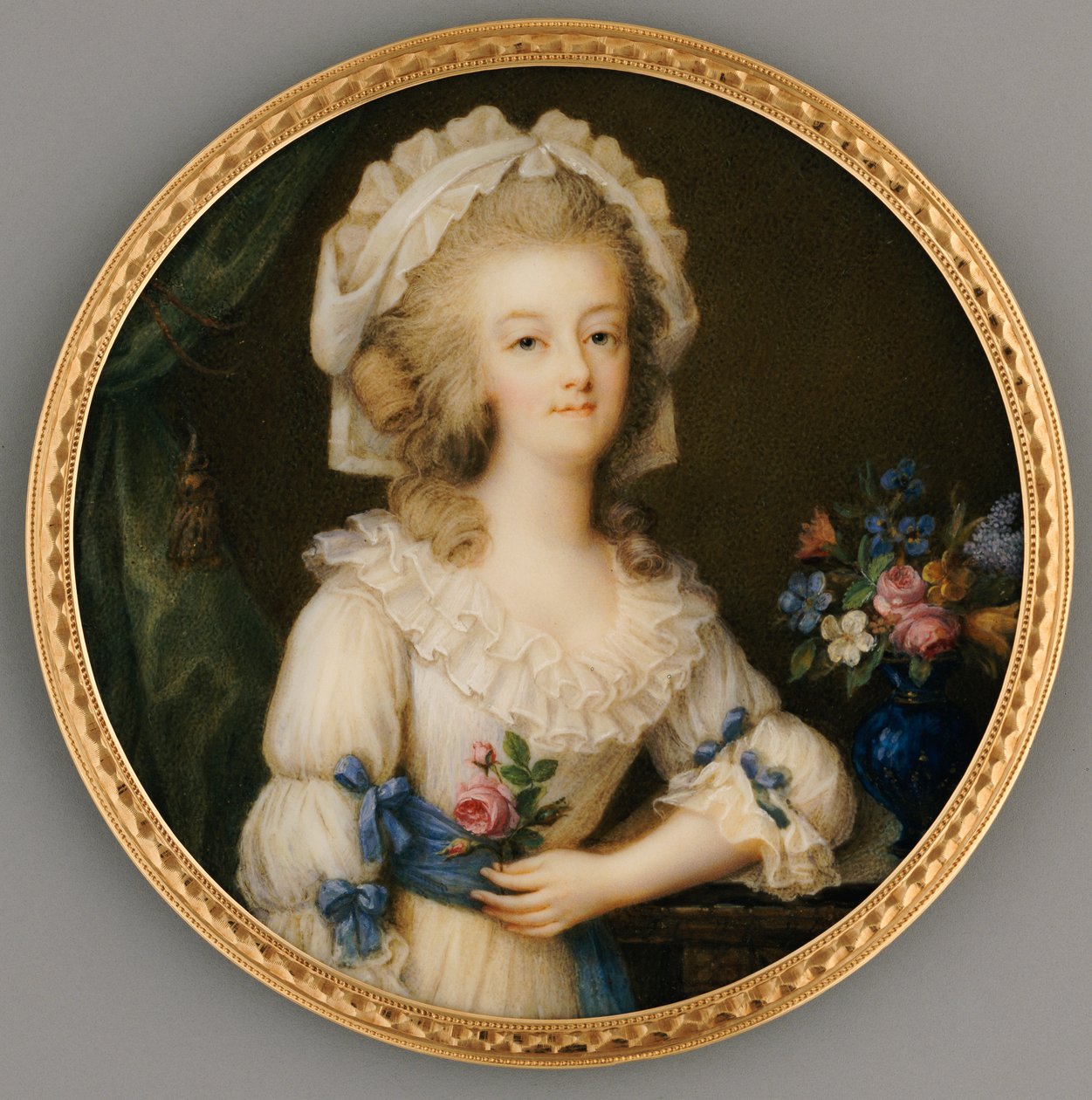 Une miniature fine et importante de la reine Marie-Antoinette, vers 1780-85 - Ignace Jean Victor Campana