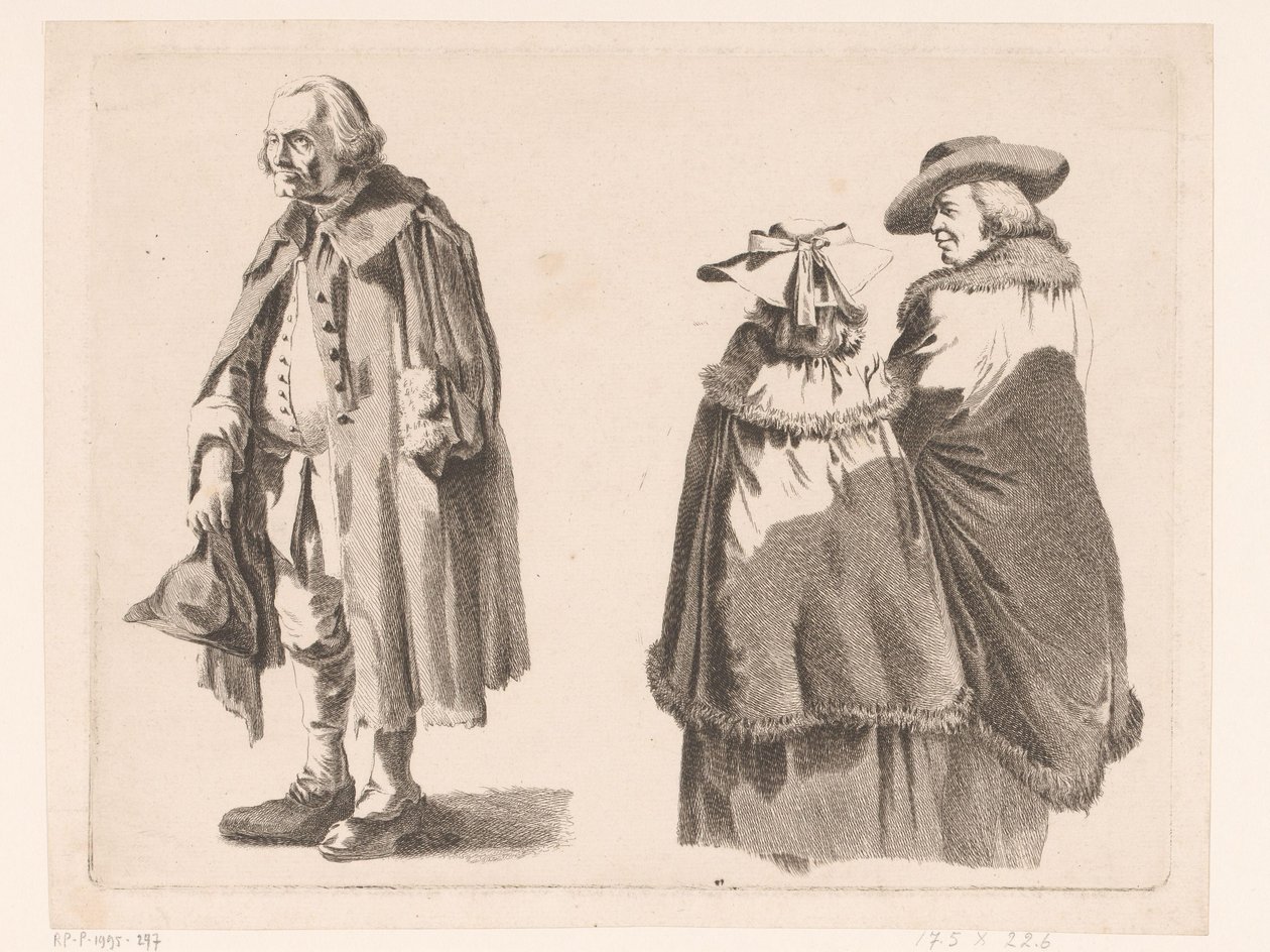 Composition avec trois figures debout - Ignace Joseph de Claussin (attributed to)