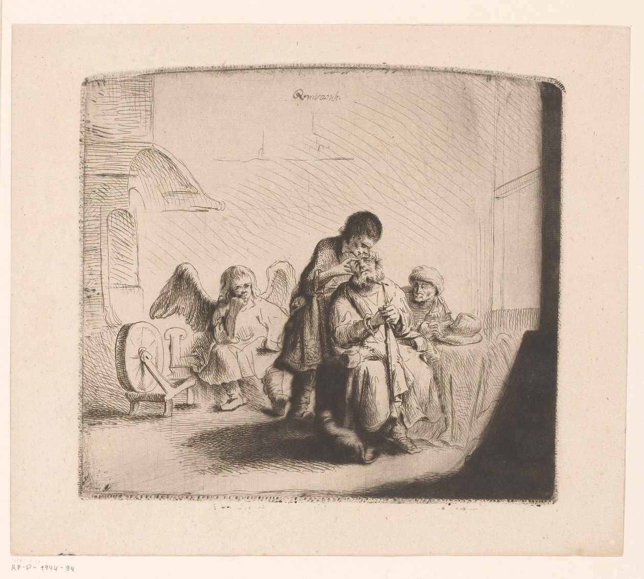 Guérison des yeux de Tobit - Ignace Joseph de Claussin (attributed to)