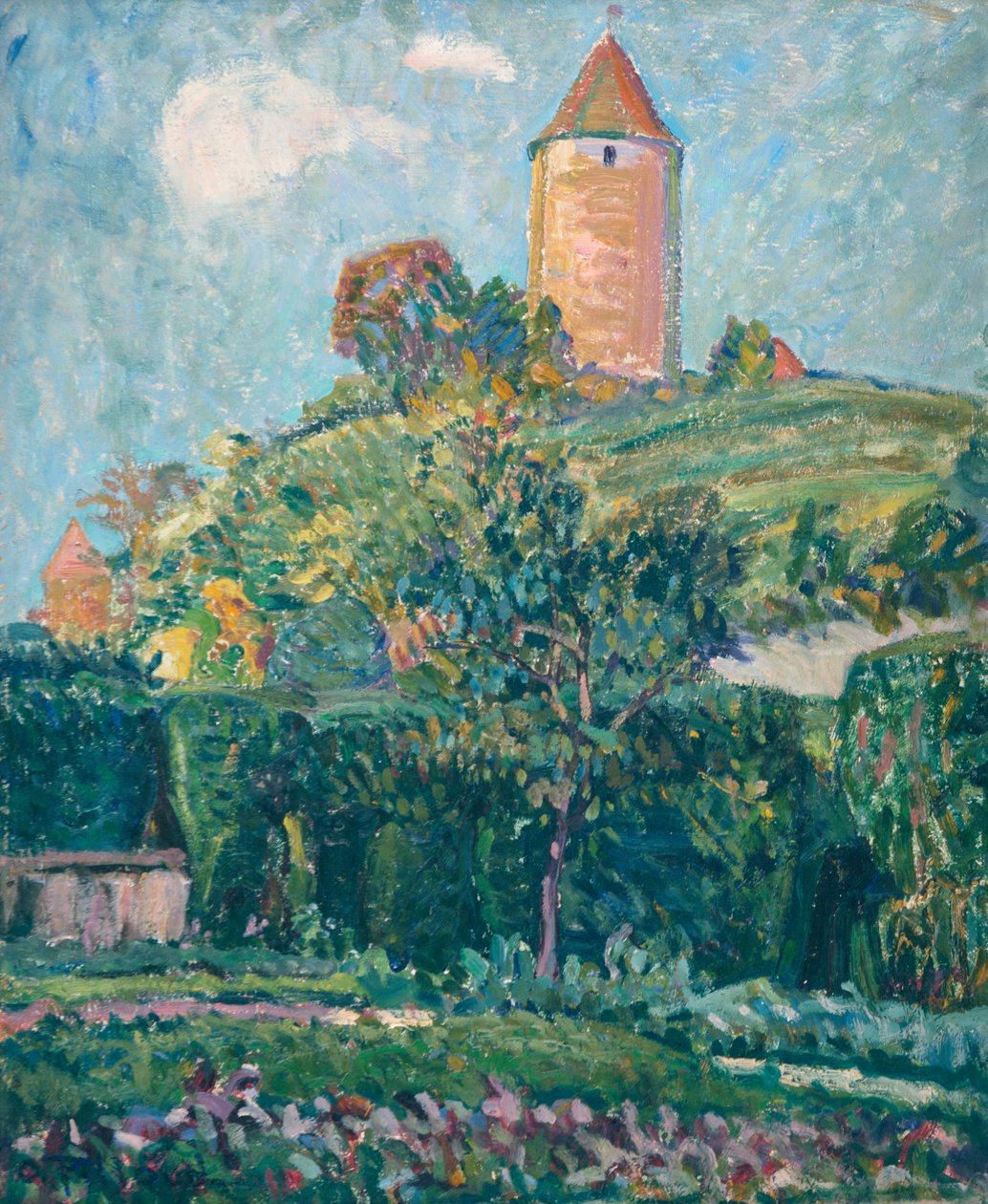 Vue de Romont - Ignace Nazaire Oswald Pilloud