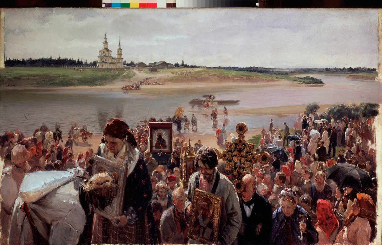 Procession de Pâques - Illarion Mikhailovich Pryanishnikov