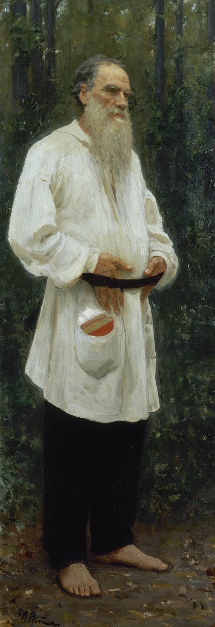Léon Tolstoï pieds nus - Ilya Efimovich Repin