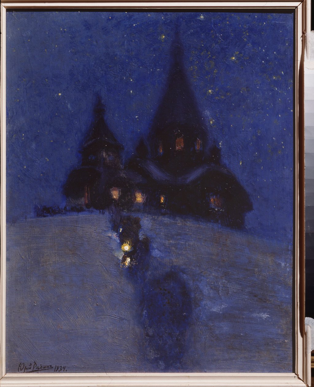 Église à Kuokkala la nuit de Noël - Ilya Efimovich Repin