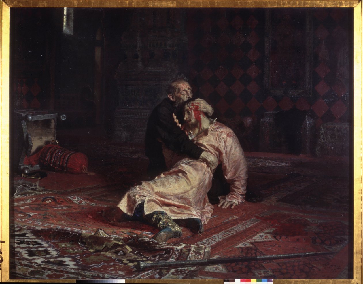 Ivan IV le Terrible étreint son fils Ivan Ivanovich - Ilya Efimovich Repin