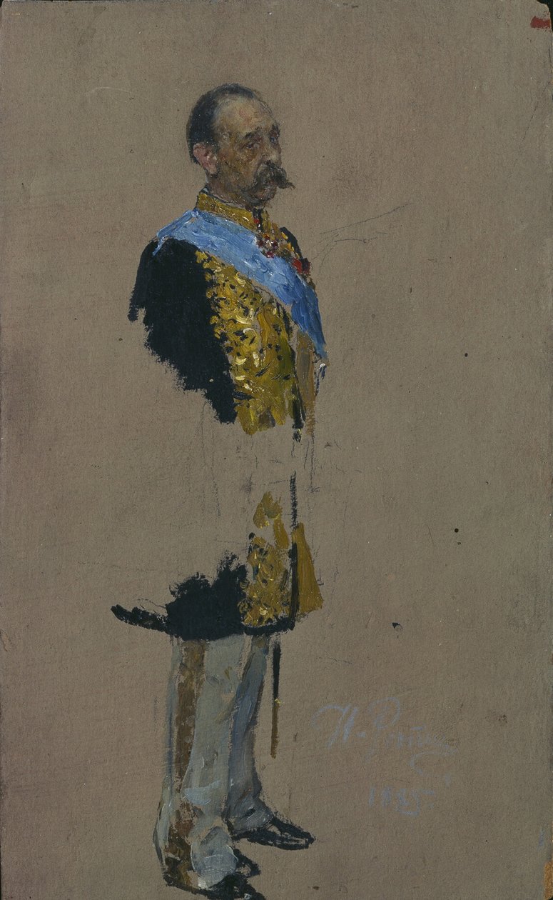 Portrait du comte Dmitry Andreyevich Tolstoy 1823-1889, 1885 - Ilya Efimovich Repin