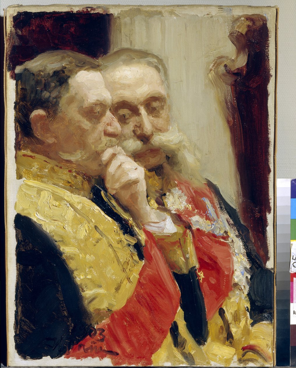 Portrait de I.Goremykin et N. Gerard membres du Conseil d