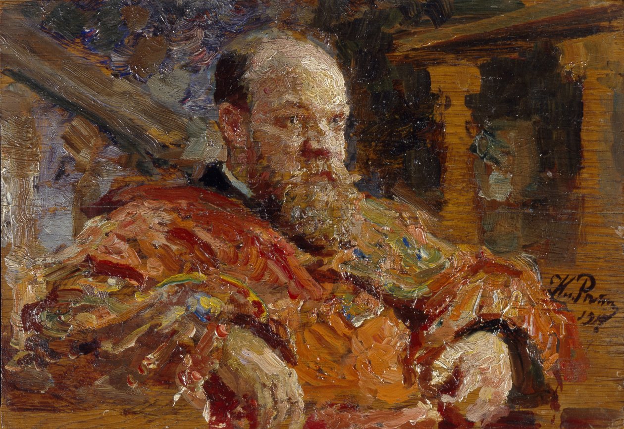Portrait de Pavel Viktorovich Delarov 1851-1913, 1910 - Ilya Efimovich Repin