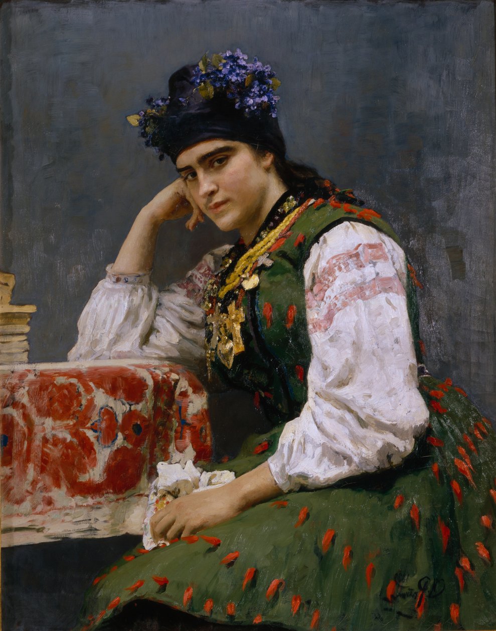 Portrait de Sofia Dragomirova-Lukomskaya, 1889 - Ilya Efimovich Repin