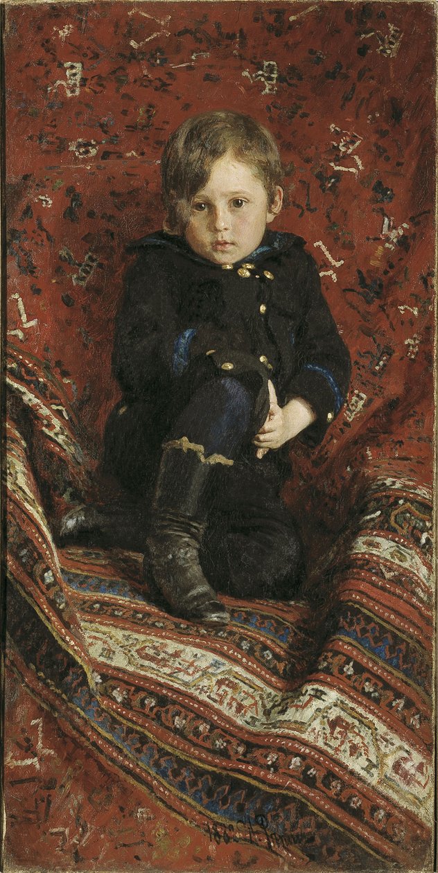 Portrait de Yury Repin, le fils de l