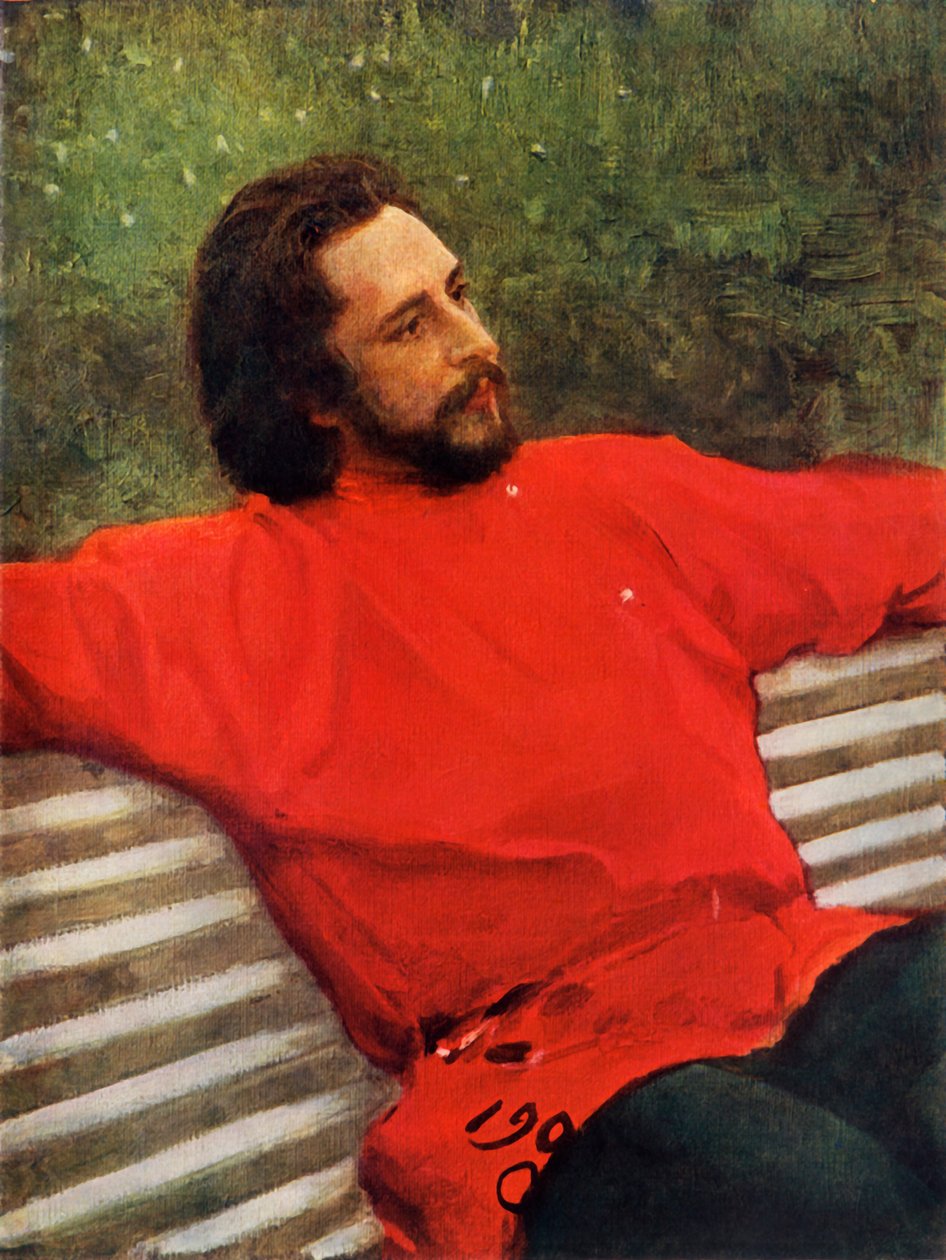 Portrait du poète Leonid Nikolaïevitch Andreïev - Ilya Efimovich Repin