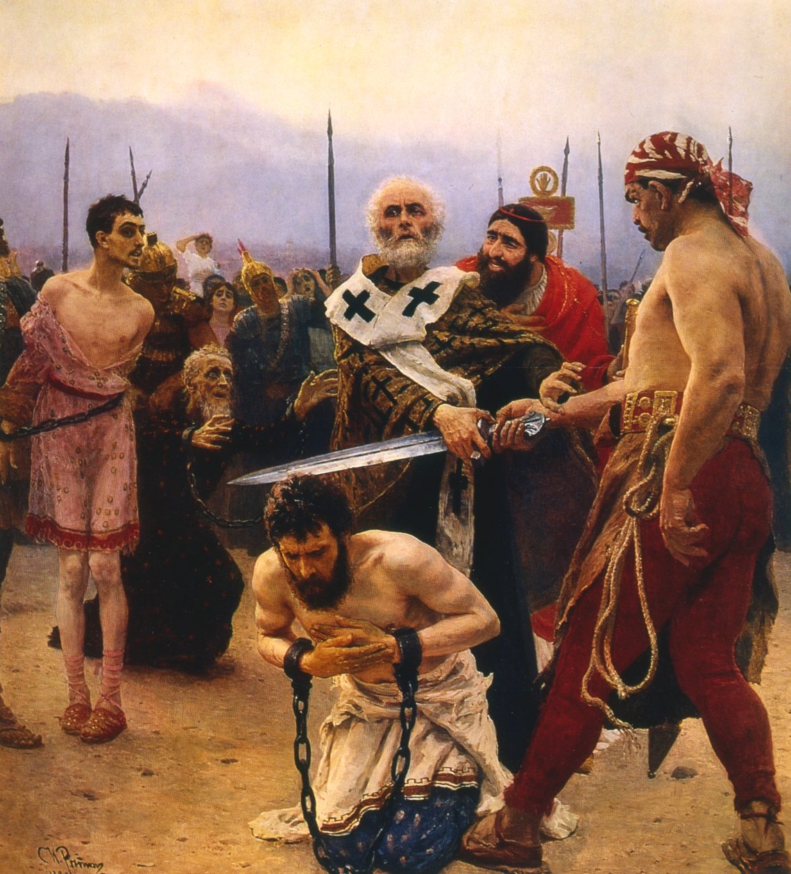 Saint Nicolas sauvant trois innocents de l