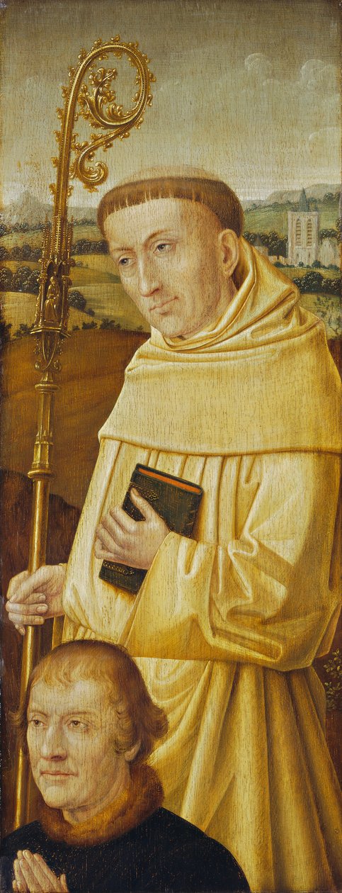 Saint Bernard avec donateur [avers] - Imitator of Flemish 15th Century