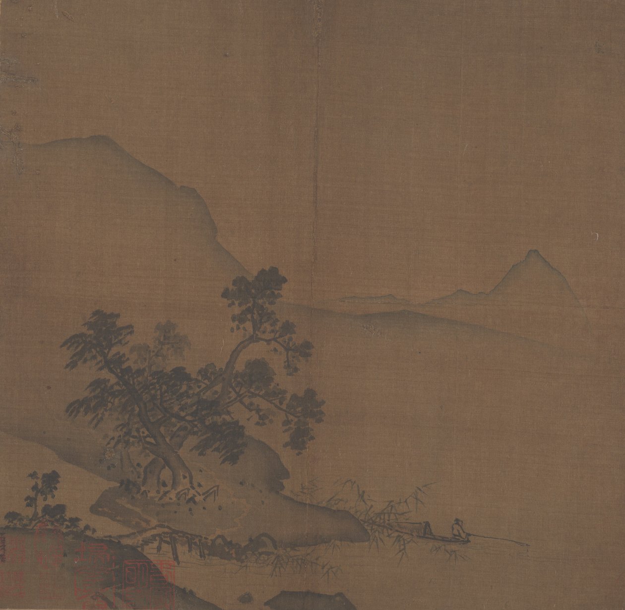 Estuaire de Xiantang, vers 1200 - In the style of Xia Gui