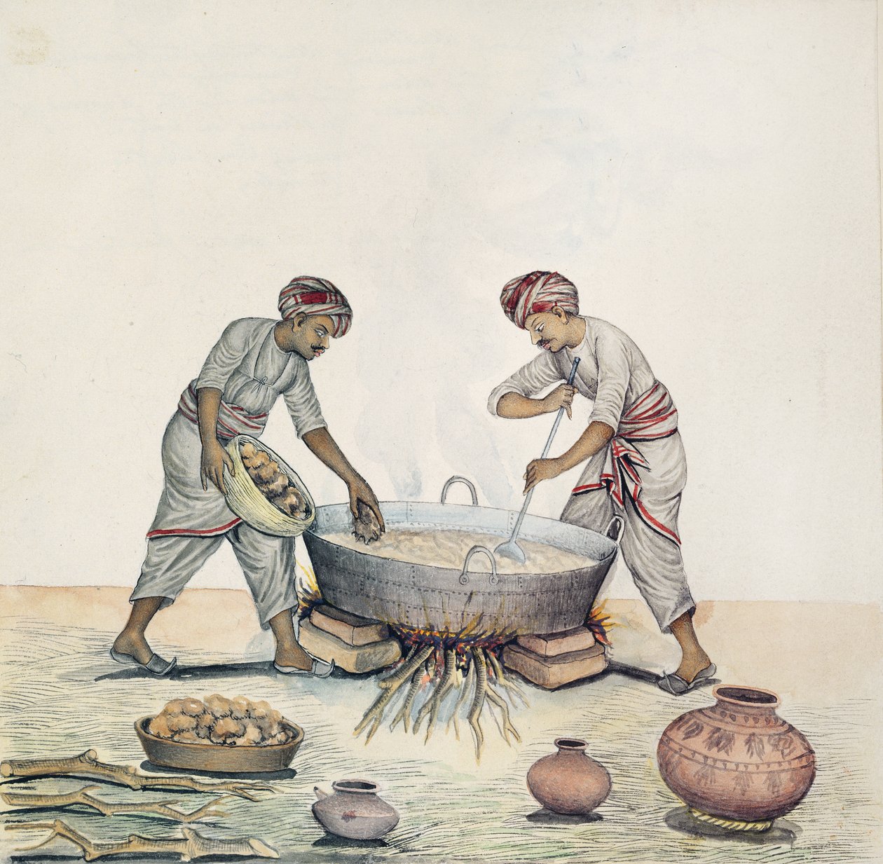 Fabrication de sucre, Bombay, c.1873 - Indian School