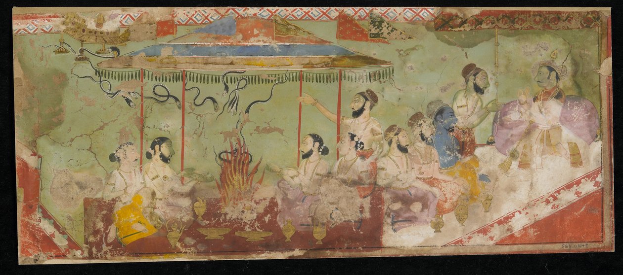 Une cérémonie sacrificielle, folio d