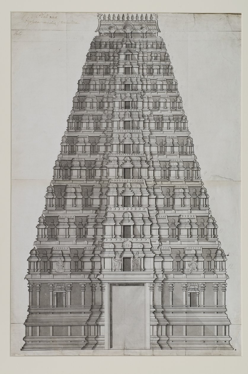 Un gopuram à douze étages - Indian School