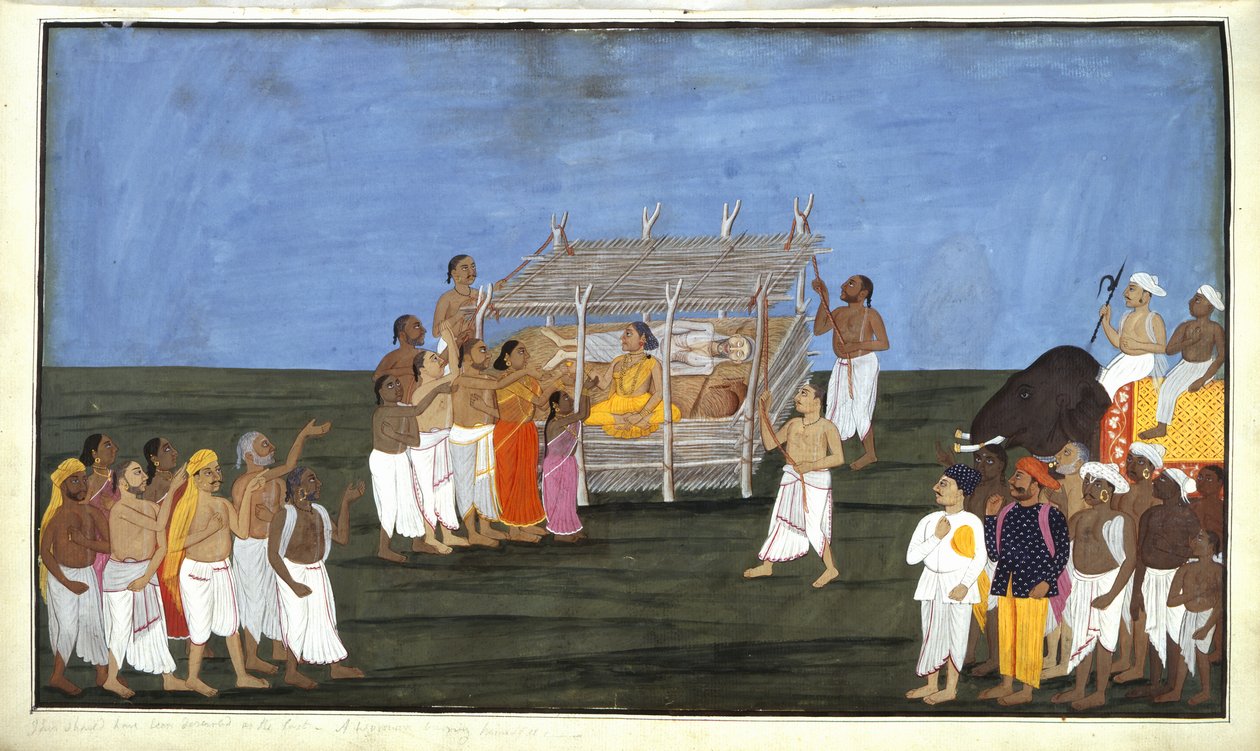 Cérémonie brahmane, illustration de 