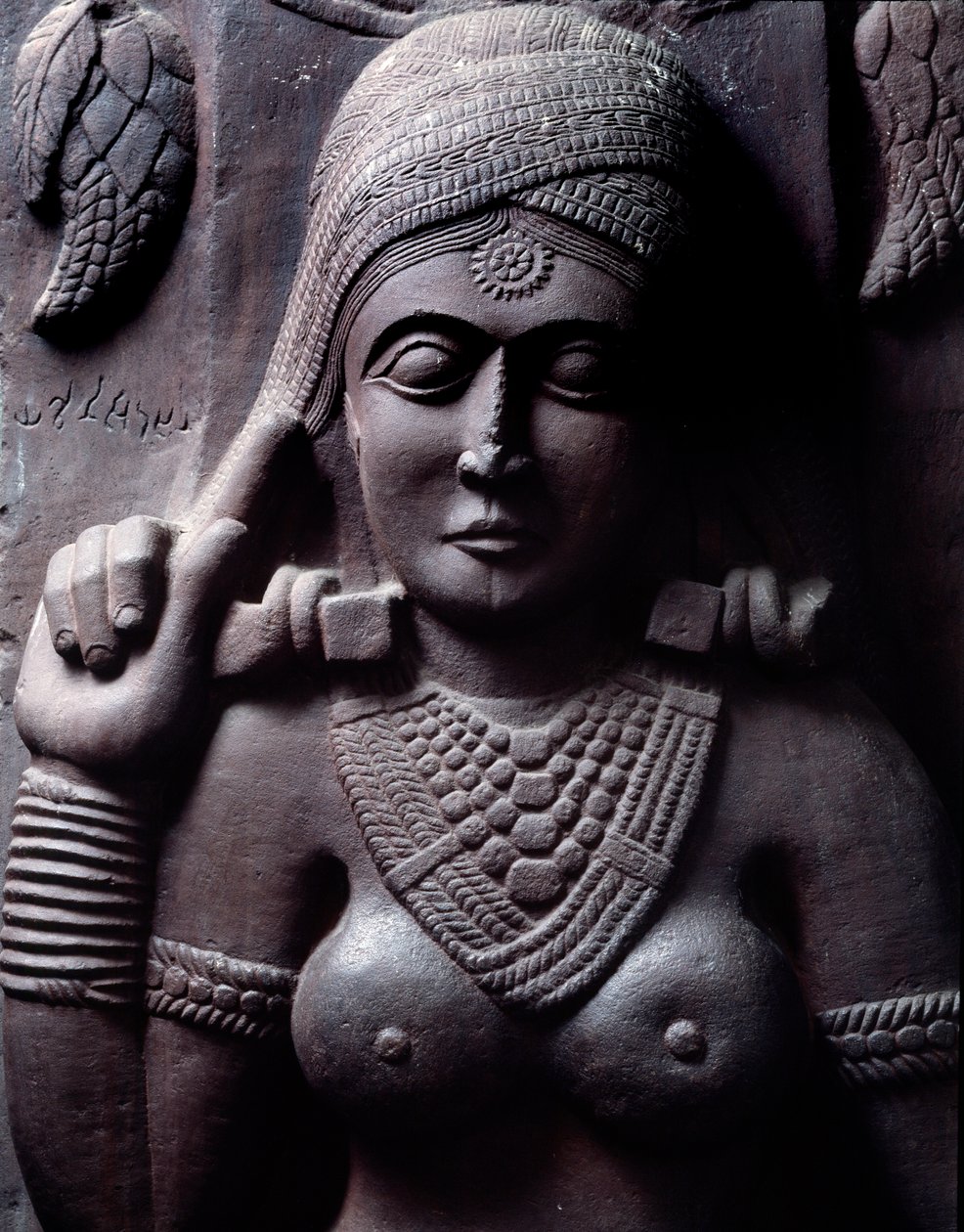 Sudarsana Yakshini (détail) - Indian School