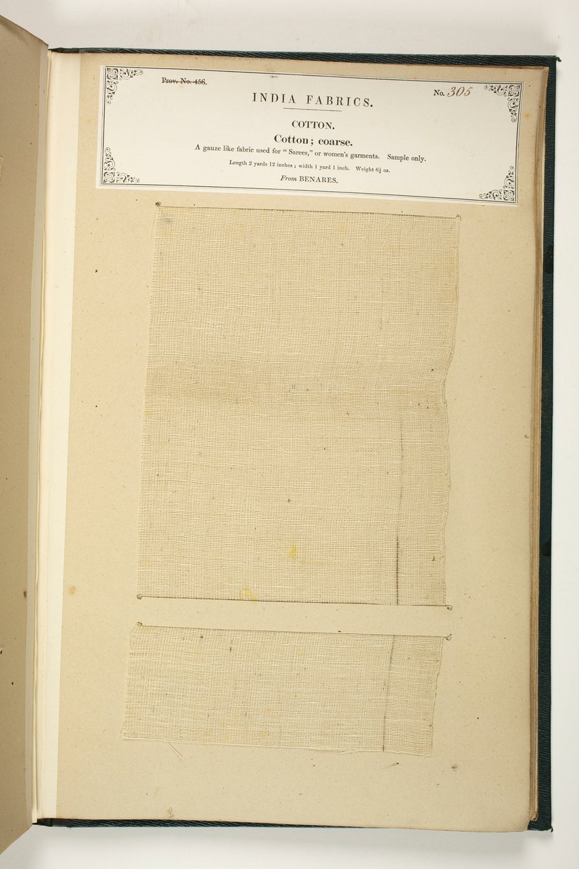 Coton grossier, Bénarès, de La Collection des fabricants de textiles de l