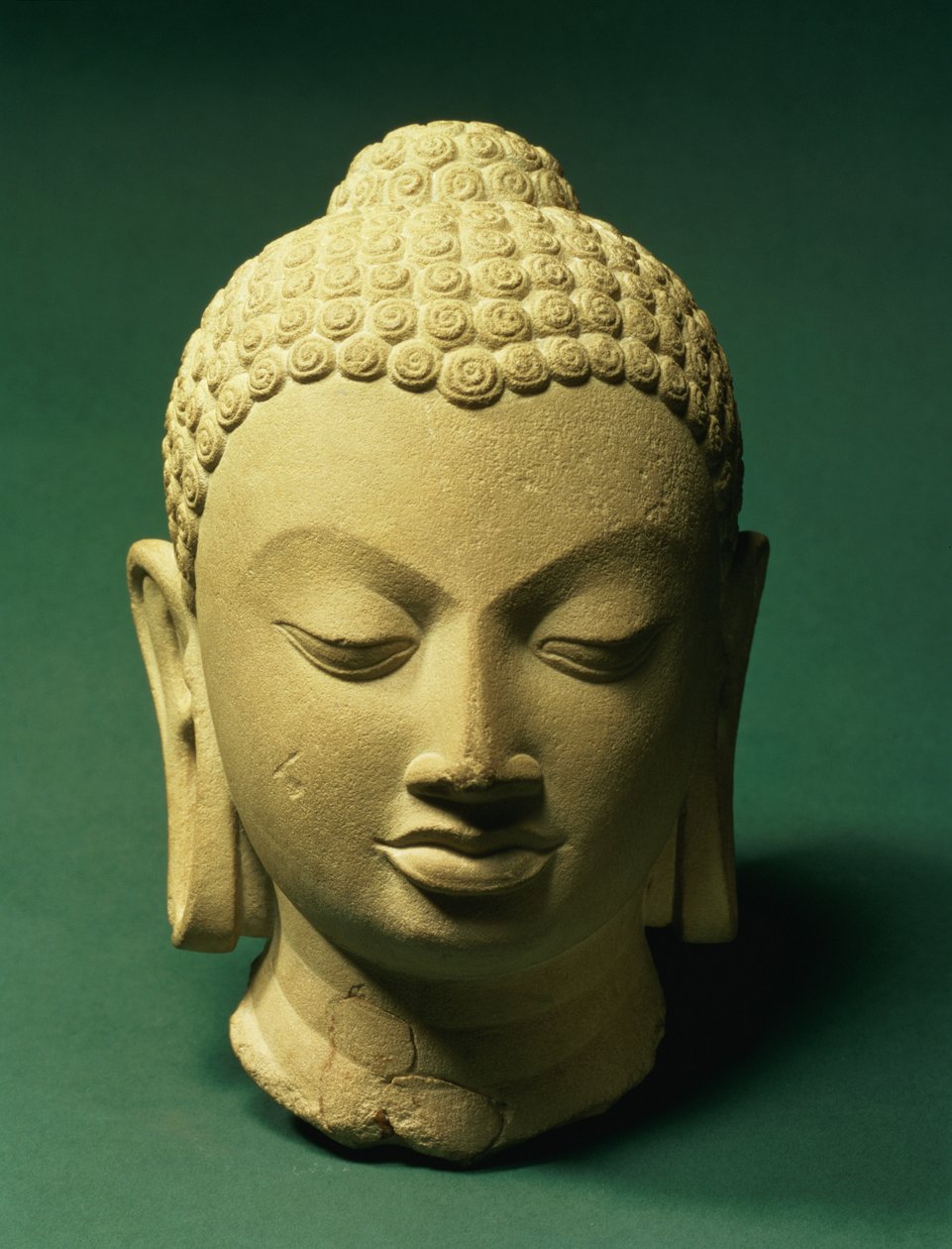 Tête de Bouddha, Sarnath - Indian School