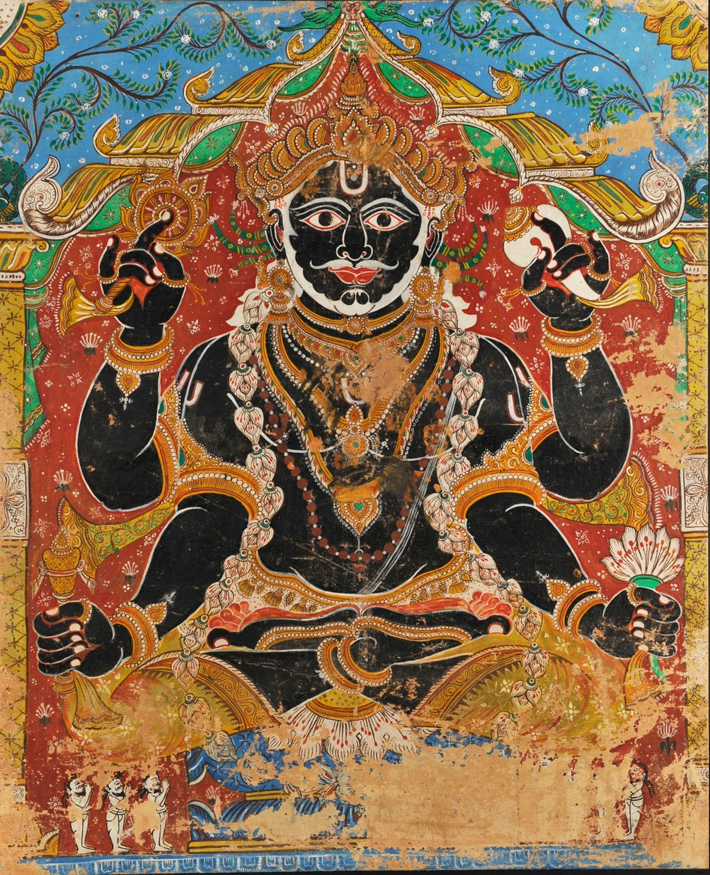 Jagannath (peinture murale) - Indian School