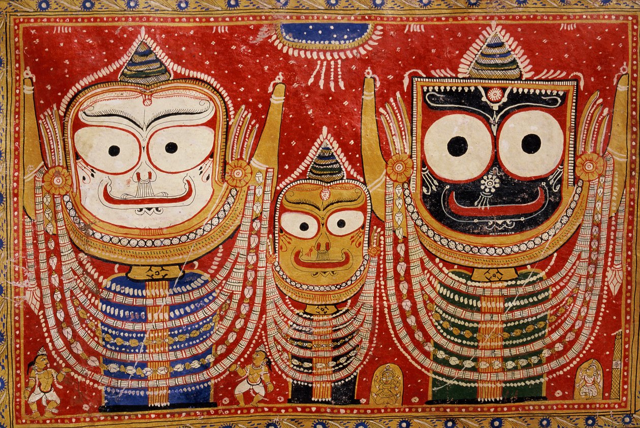 Jagannath, peint sur le mur d