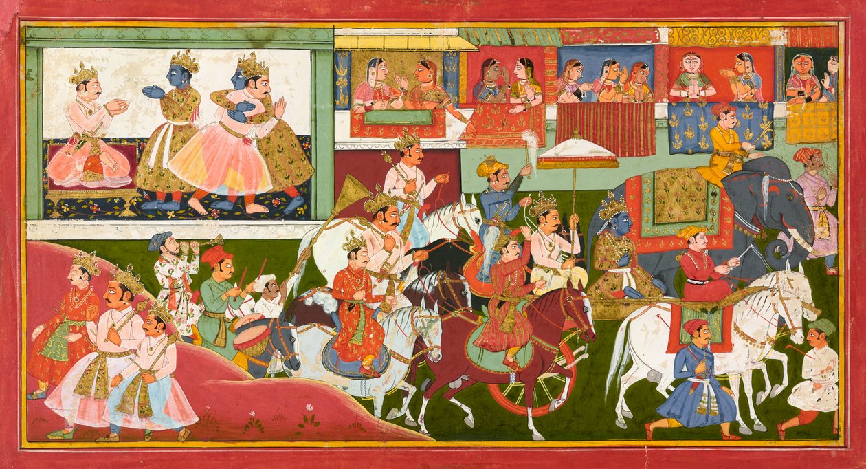 Krishna fait ses adieux, folio d
