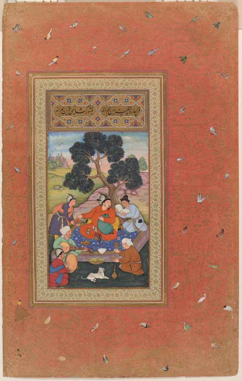 Chef mongol et ses assistants, folio de l