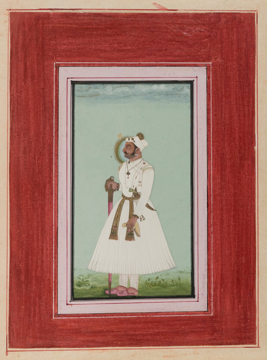Portrait de Rao Vir Singh, vers 1780-1790 - Indian School