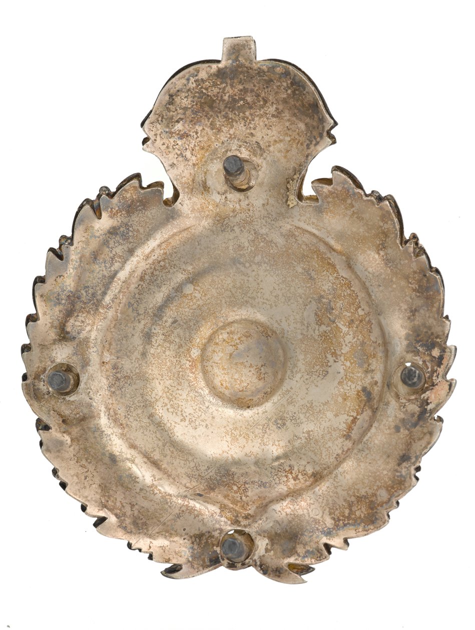 Plaque de ceinture de cartouchière, Fusiliers volontaires de Bombay, 1877-1901 - Indian School