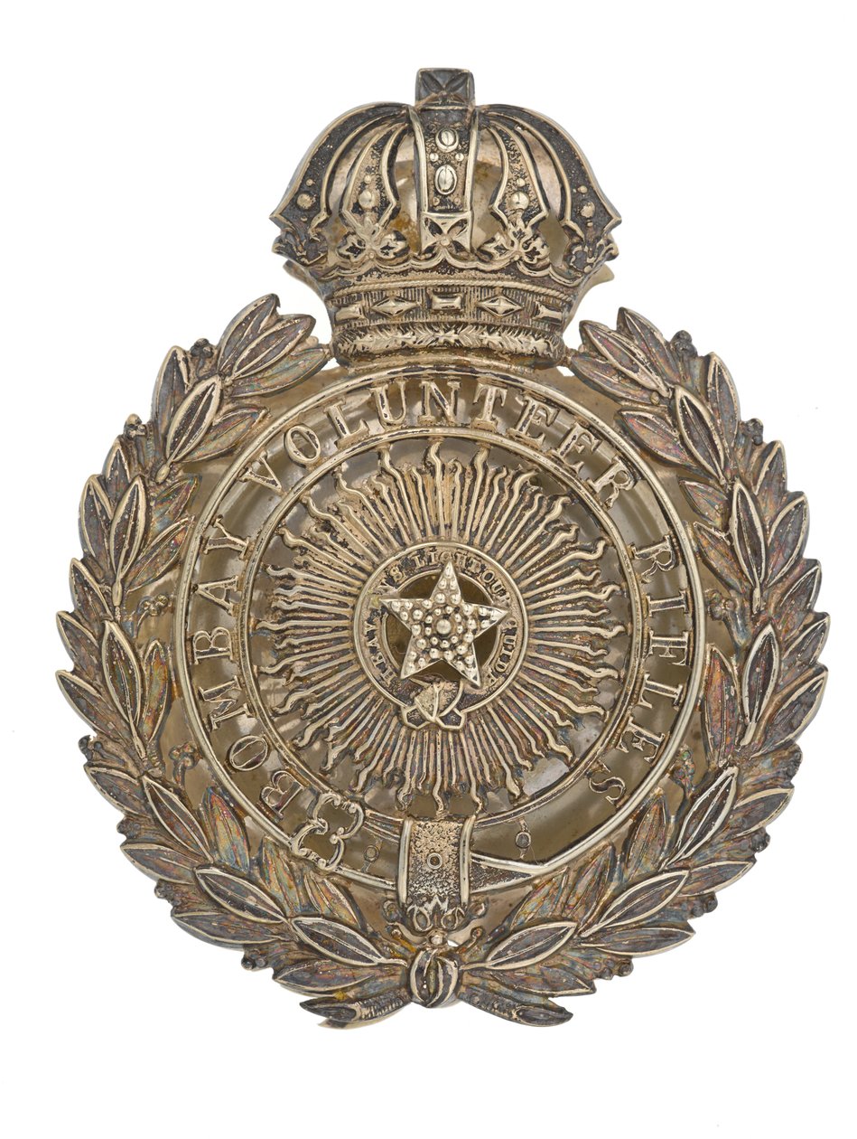 Plaque de ceinture de poche, Bombay Volunteer Rifles, 1877-1901 - Indian School