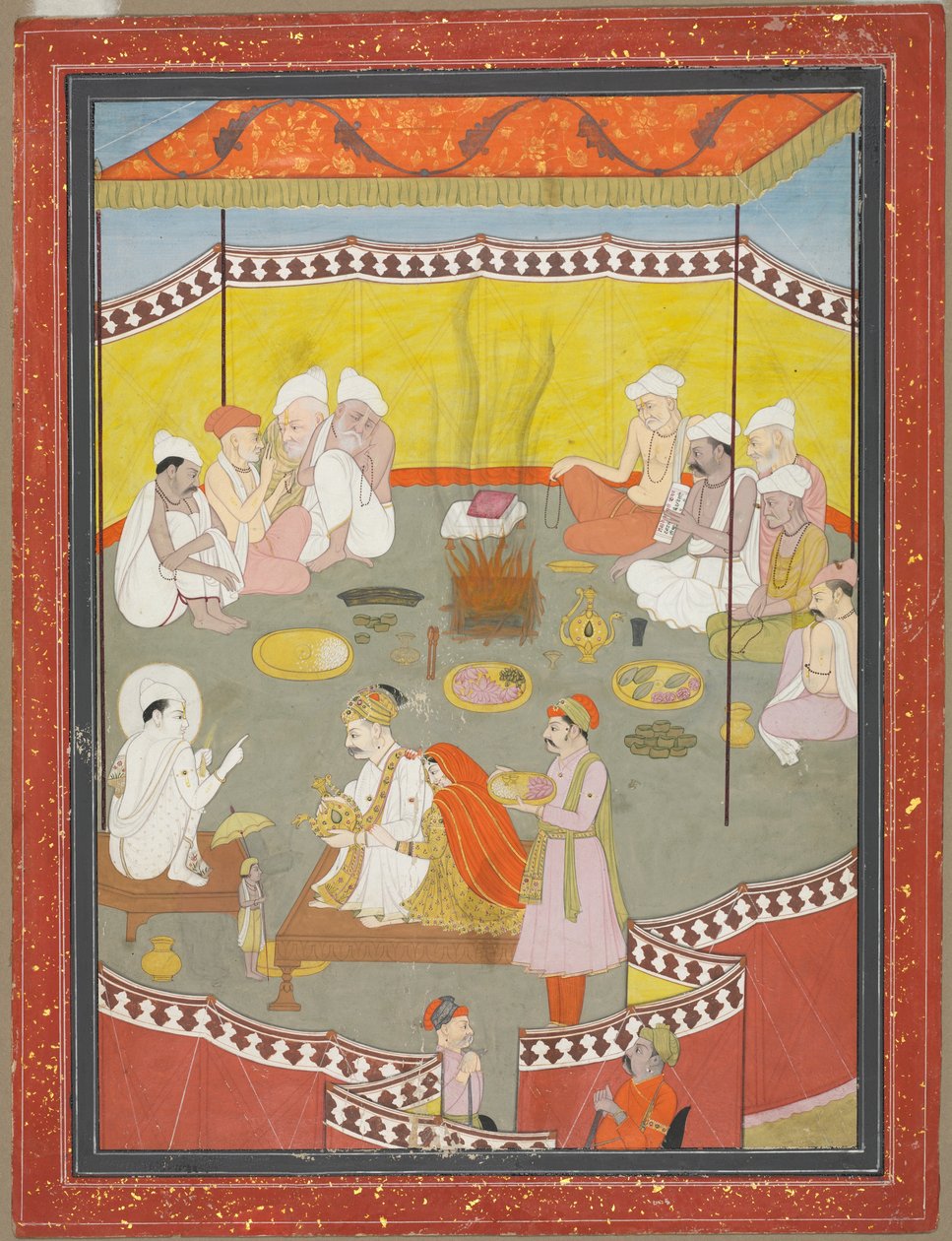 Le couple royal distribue des repas - Indian School