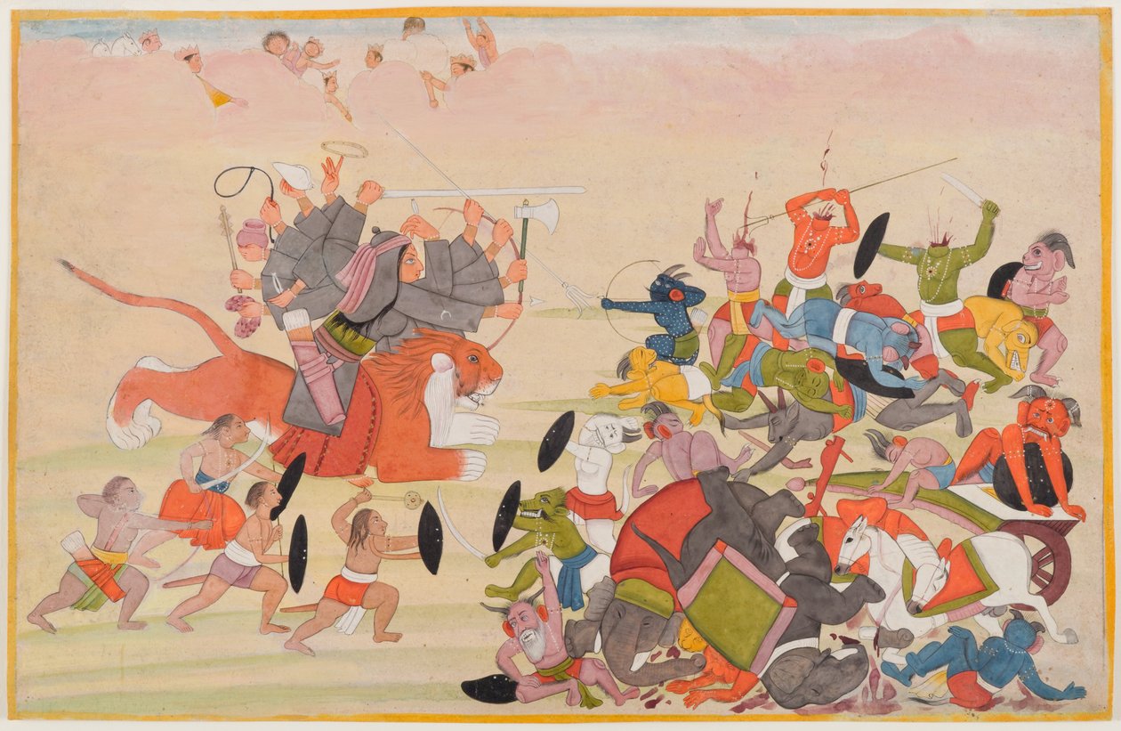 La Devi vainc Mahishasura, folio d