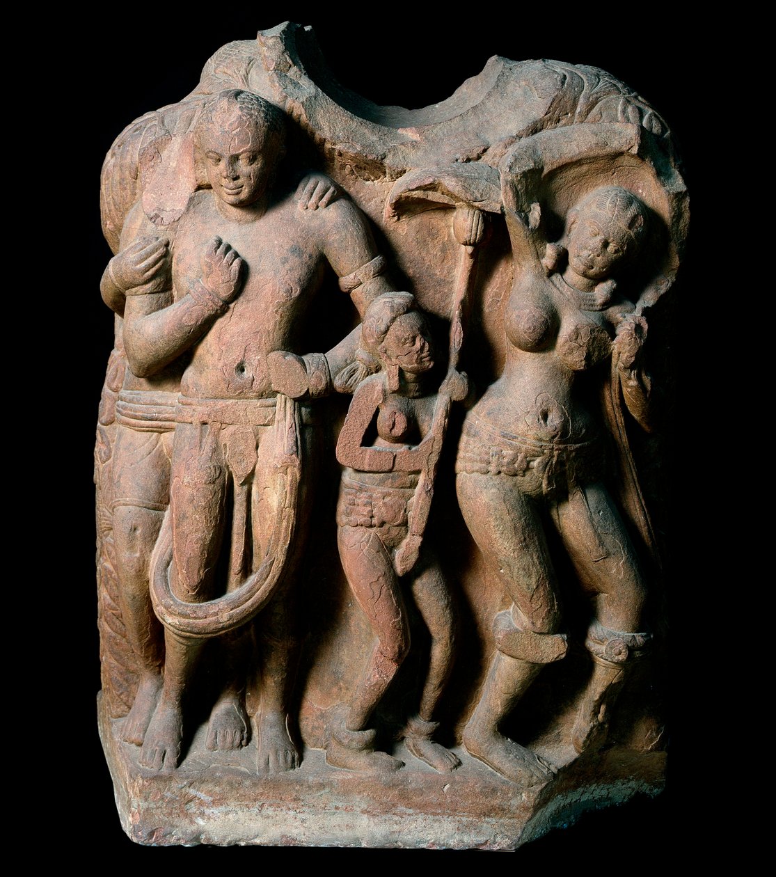 La riche courtisane Vasantasena (sculpture, Empire Kushan) - Indian School