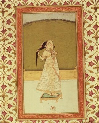 Femme se brossant les cheveux - Indian School